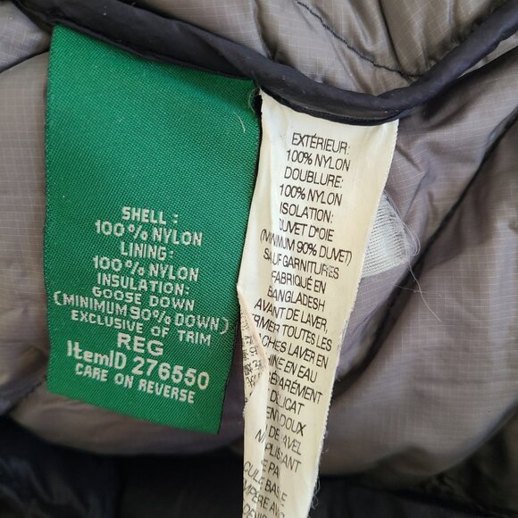 LL Bean Ultralight 850 Down Hooded Coat Three-Quarter Length Downtek Womens Sz M - Picture 5 of 11